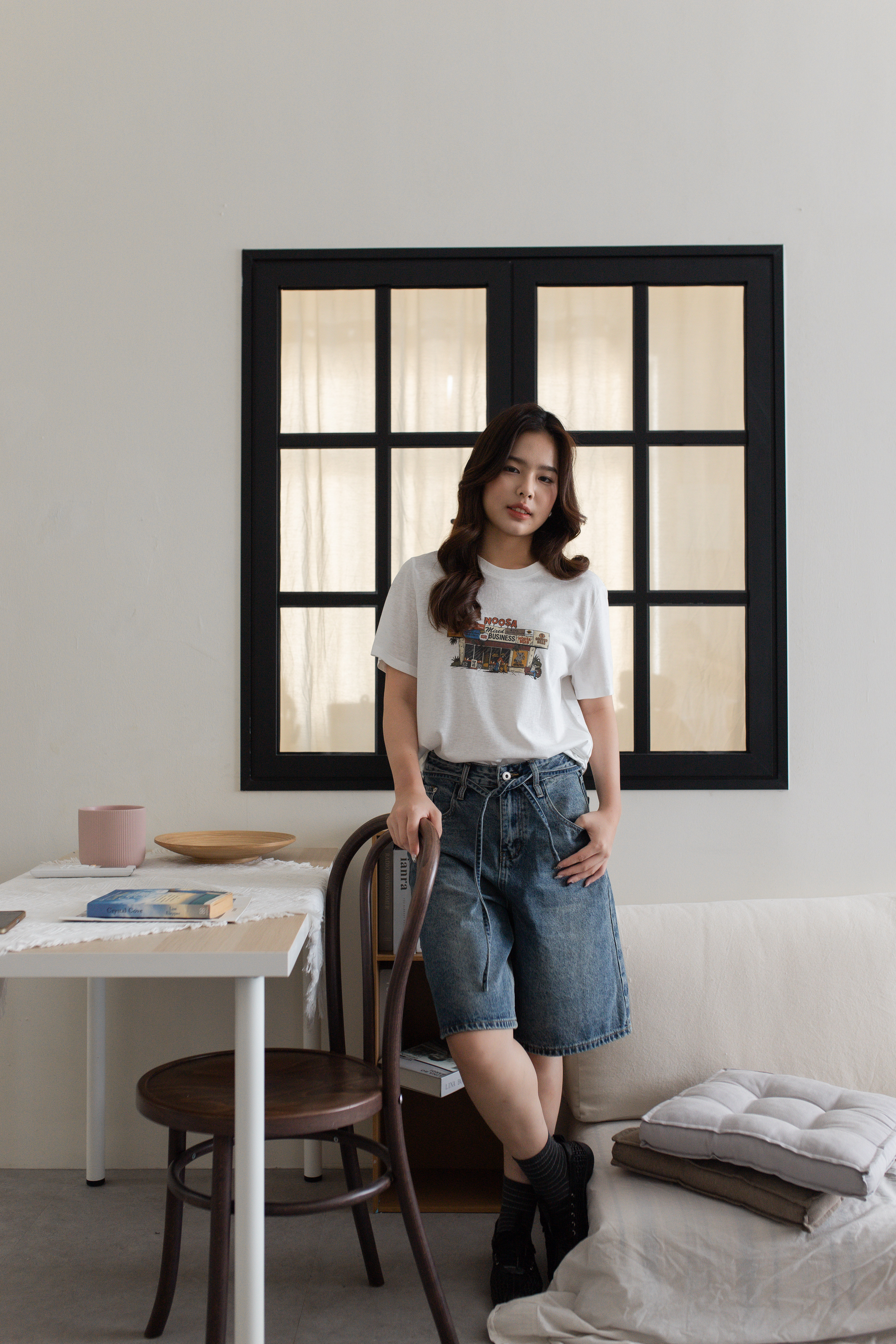 Jeralle Denim Bermuda Navy-2692PLNAV