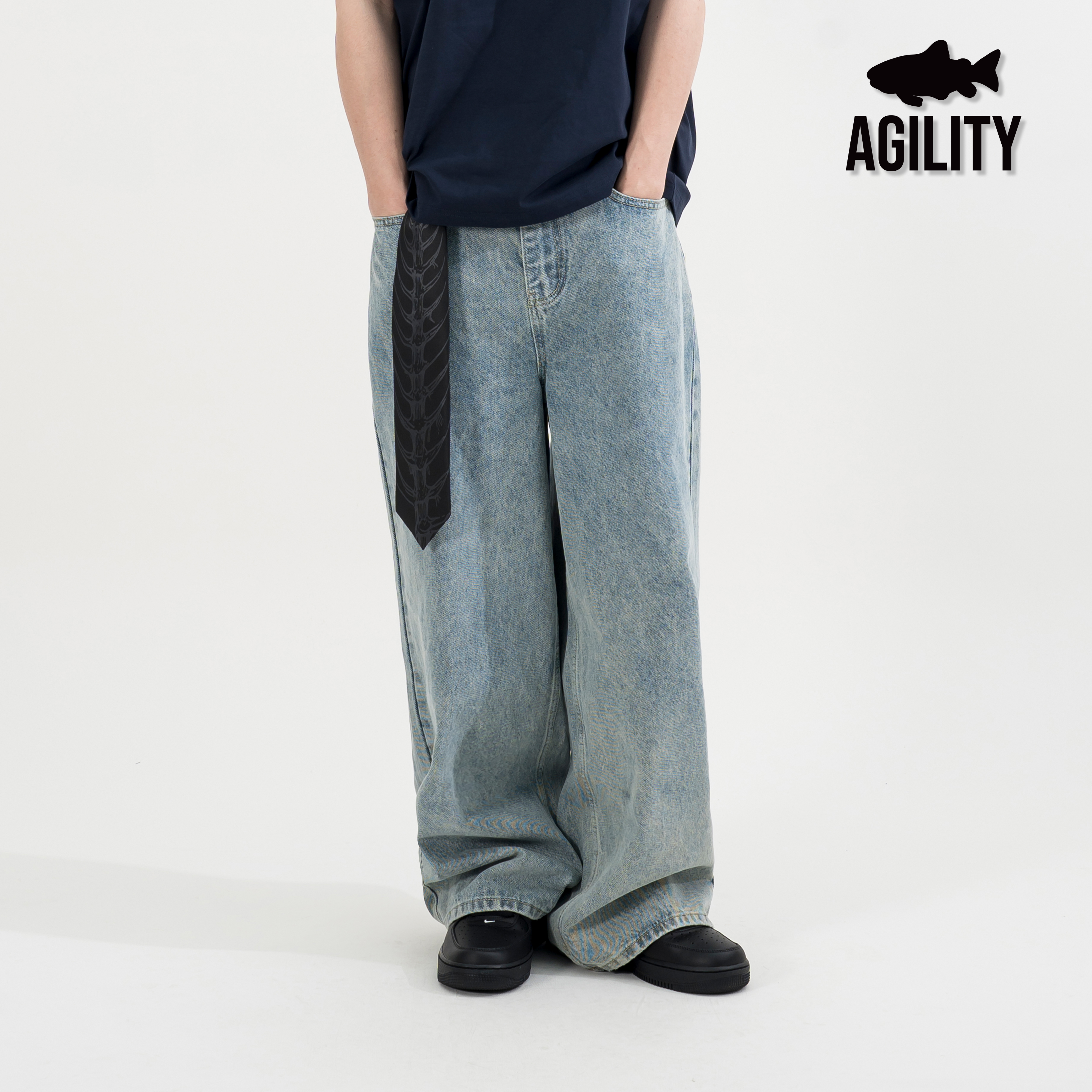AGILITY Regular Fit  Denim Jeans 寬直筒 牛仔長褲 [BD6]