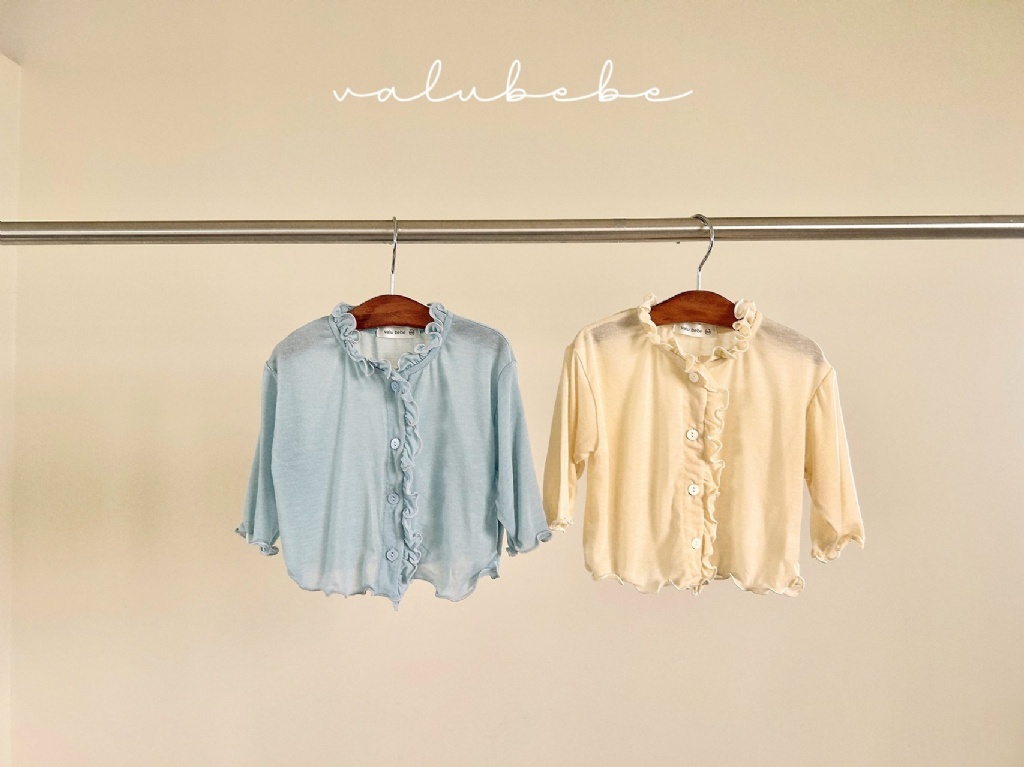 正韓夏valu_bebe 嫩嬰優雅捲捲冷氣房外套