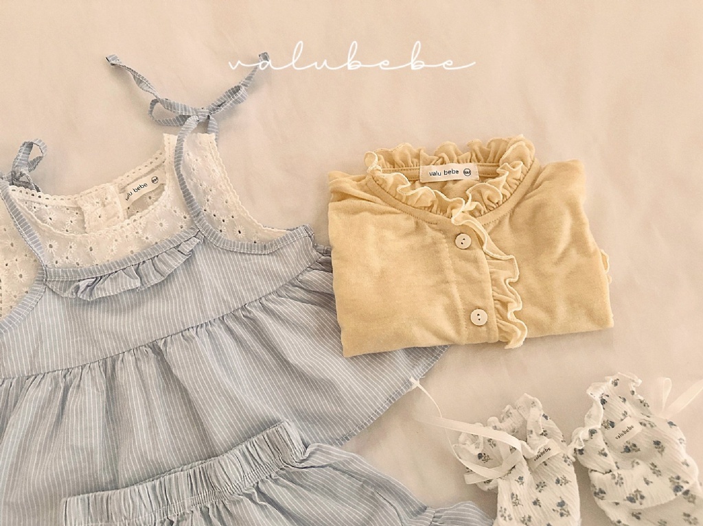 正韓夏valu_bebe 嫩嬰優雅捲捲冷氣房外套