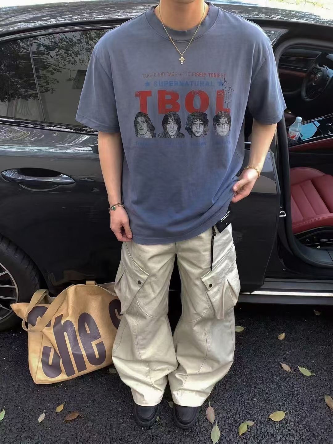 (GOAL) 美式重磅水洗樂團短 T BANG 2634