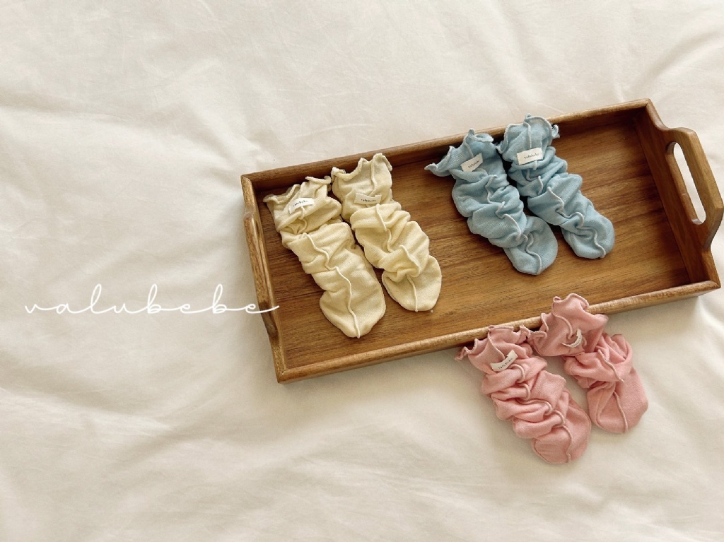 正韓夏valubebe 嫩嬰三色捲捲襪