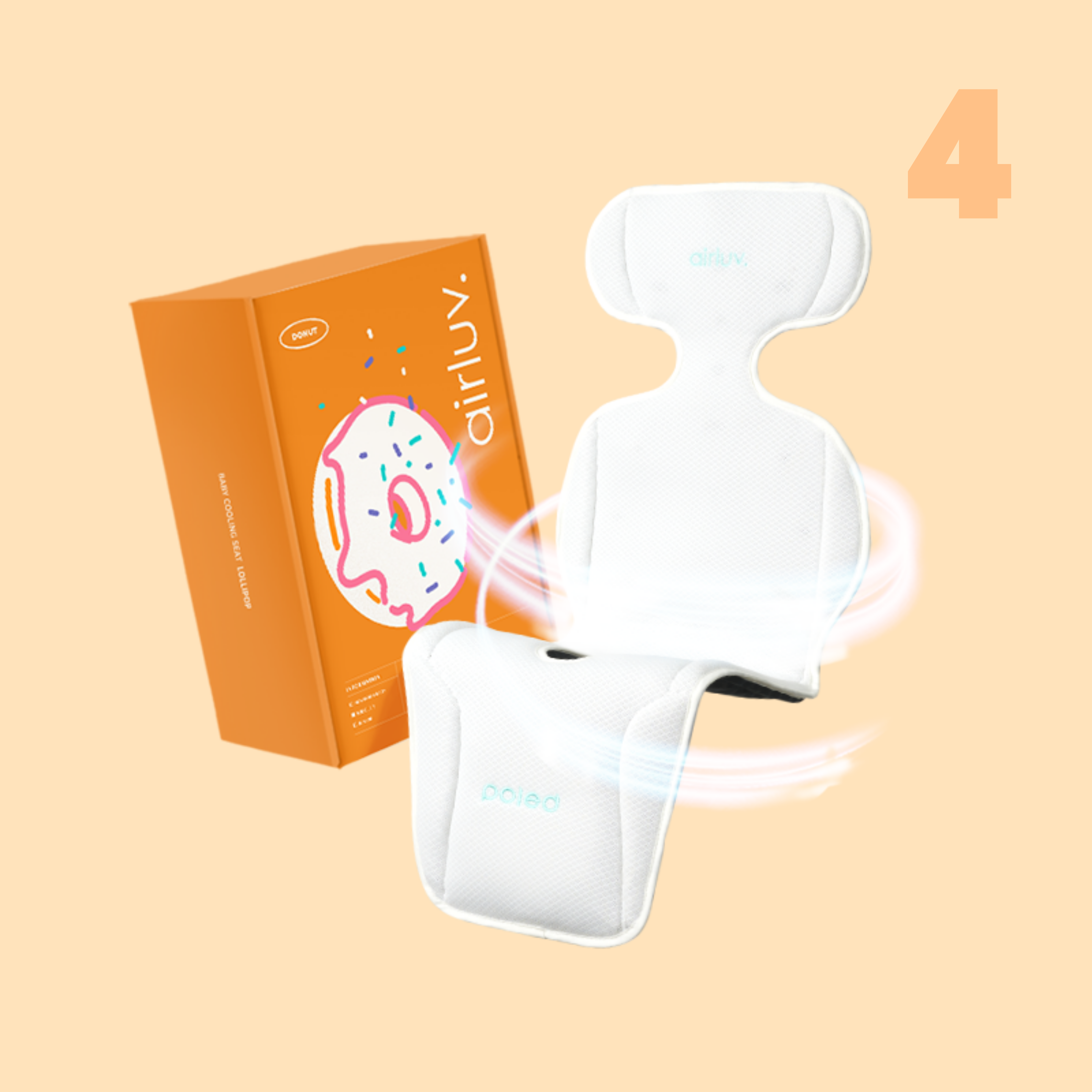 Poled AIRLUV4 Donut 智能手推車涼感墊