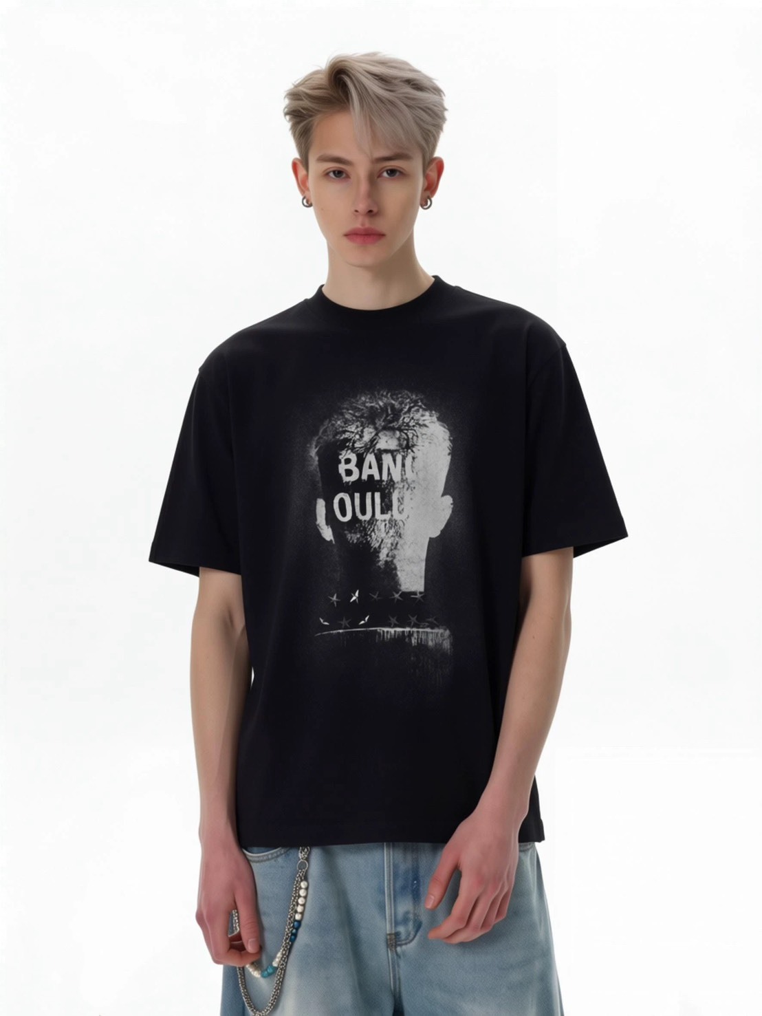 (GOAL) 嘻哈鉚釘重磅短T BANG 26123