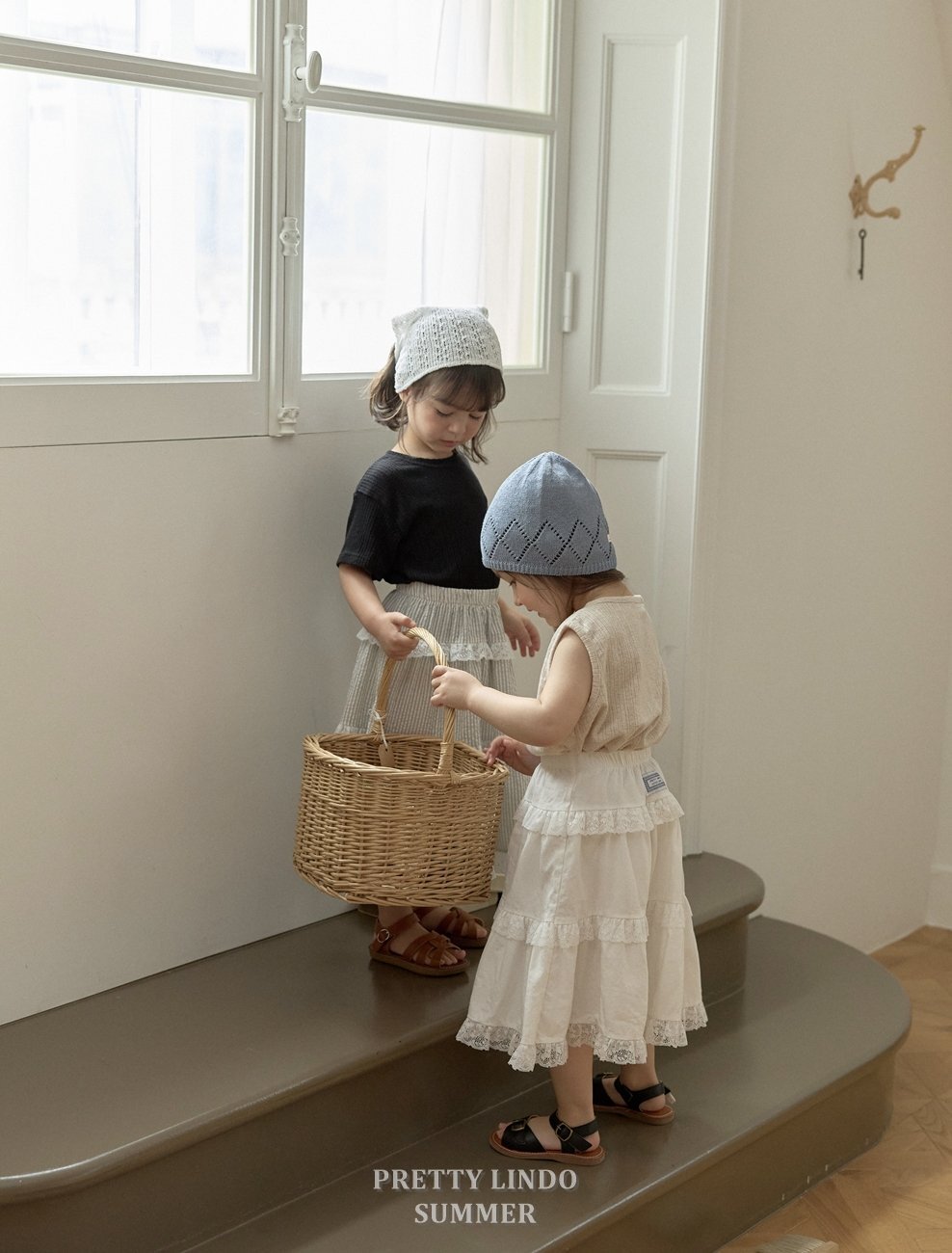 正韓夏Lindo 兩色溫柔薄針織帽