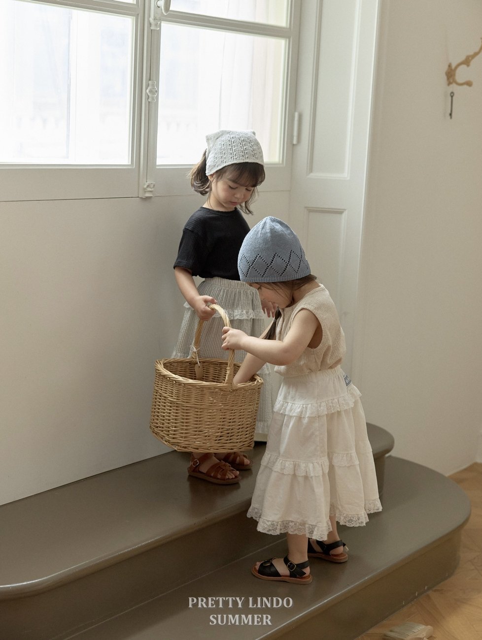 正韓夏Lindo 兩色溫柔薄針織帽