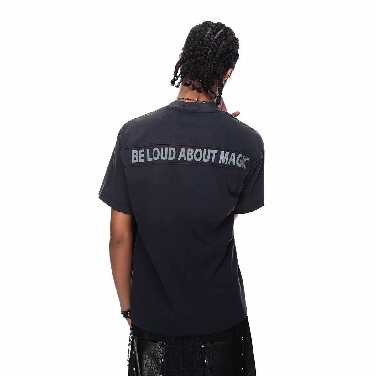 (GOAL) 美式水洗立體破壞短T bang 2662