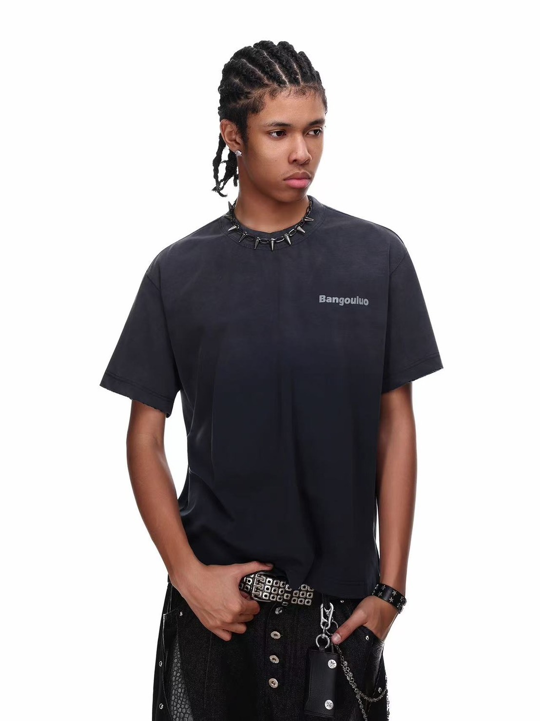 (GOAL) 美式水洗立體破壞短T bang 2662