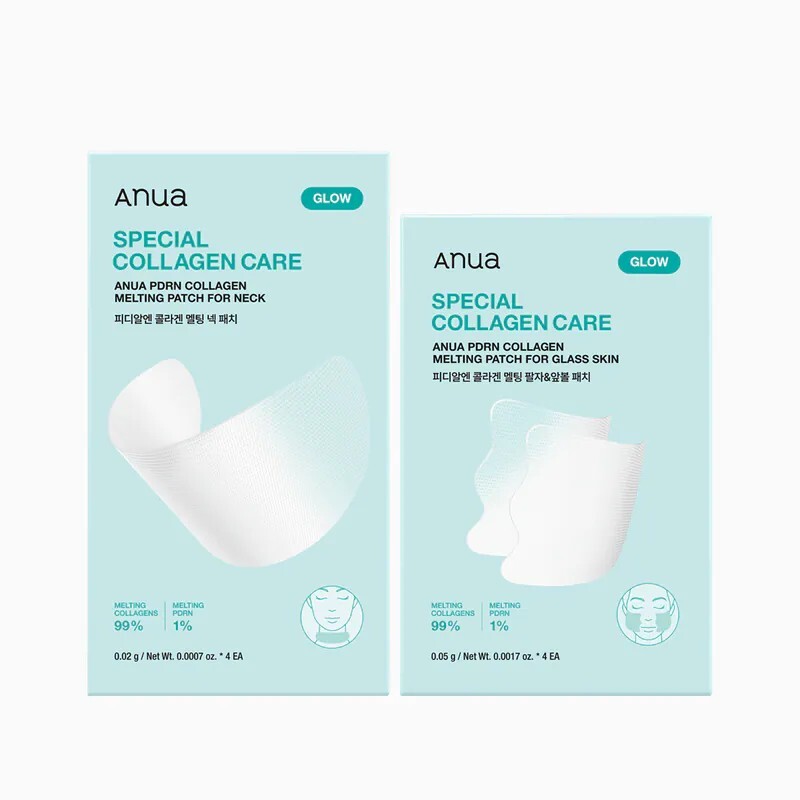 ANUA PDRN膠原蛋白抗皺提拉修護貼(臉頰用) 4EA /(頸/額頭用) 4EA