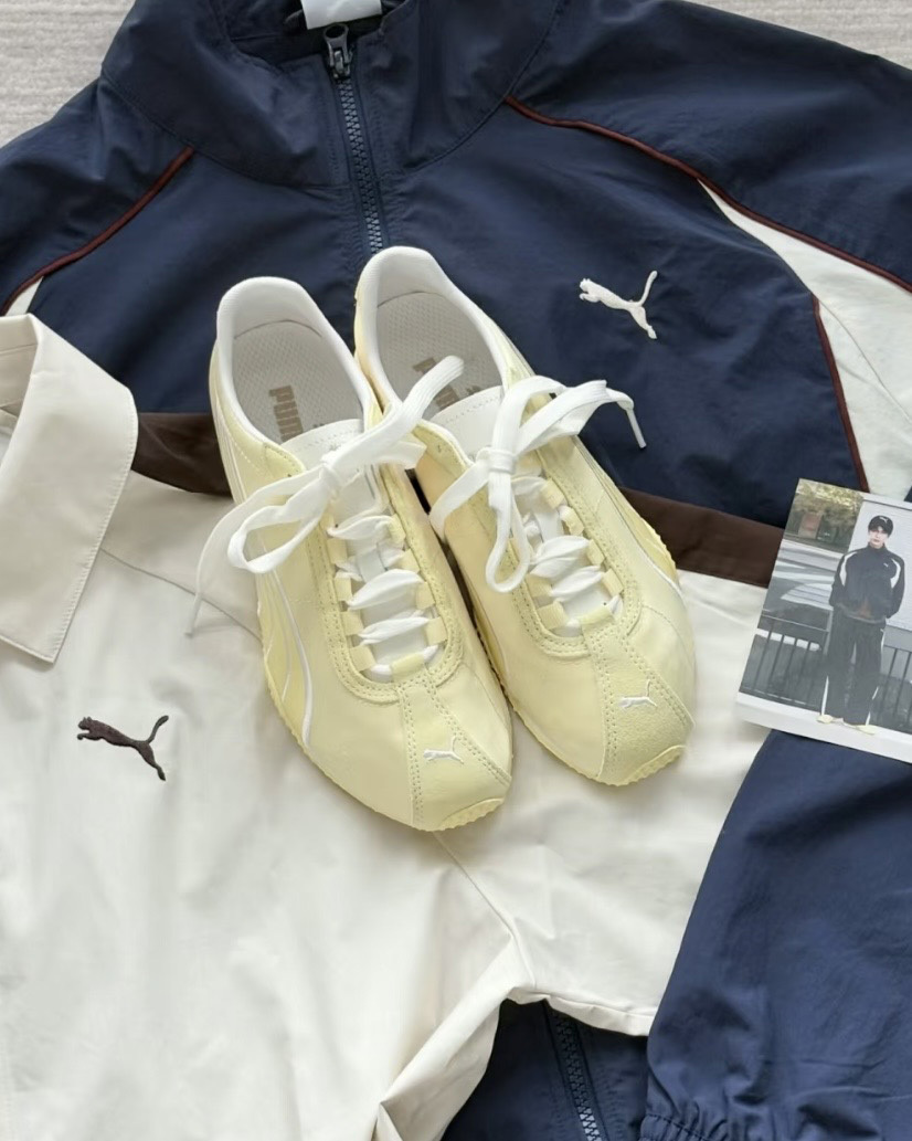 PUMA H-STREET 檸檬黃 淡黃 白色滾邊 張凌赫代言同款 男女鞋 408612-02 / 預購