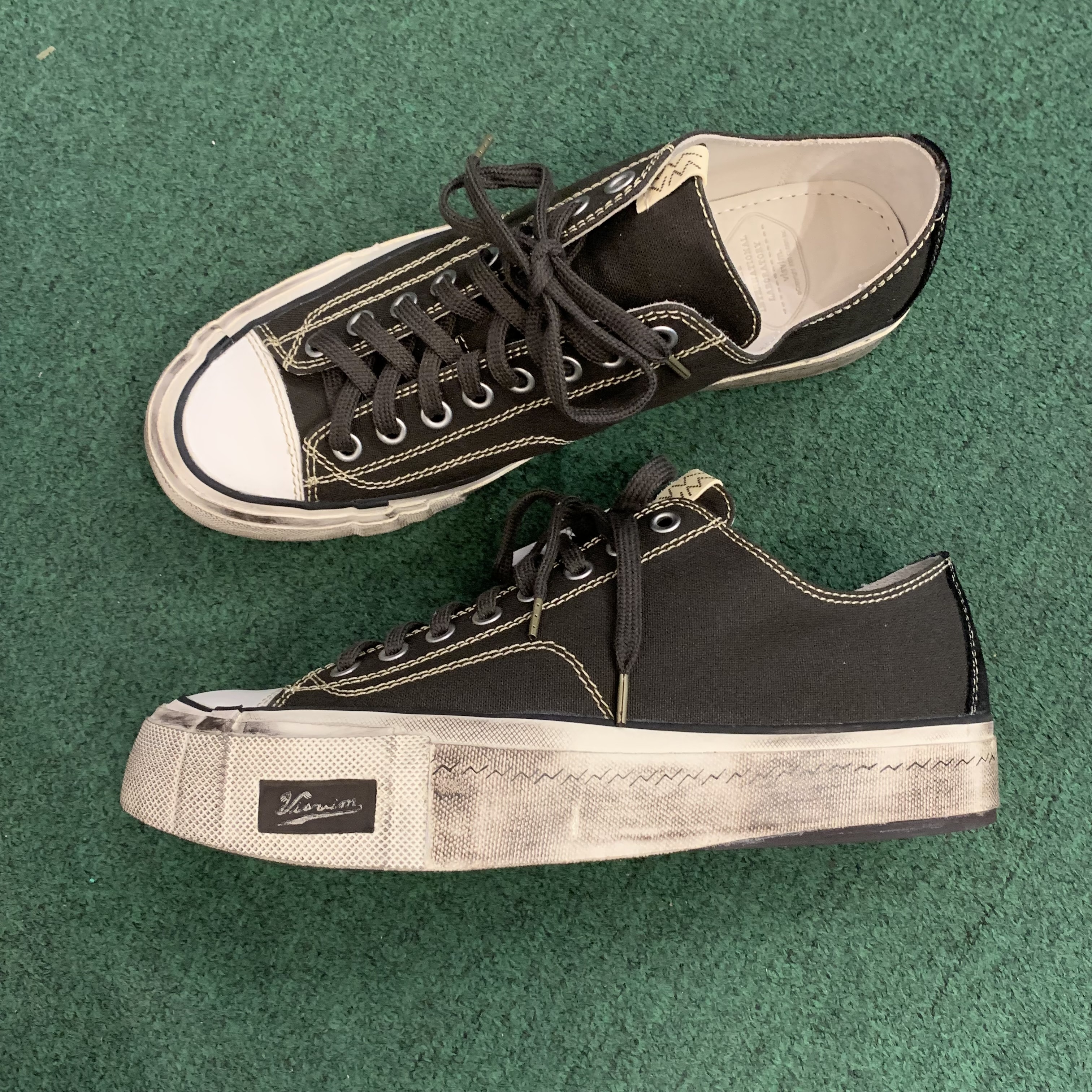 VISVIM 2026 S/S SKAGWAY LO G.PATTEN - BLACK SIZE 11