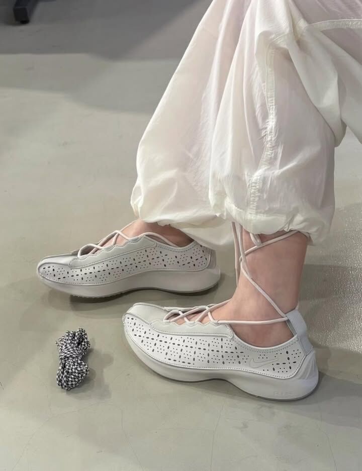 Nike Air Superfly FMME 奶油白 雕花 白色 芭蕾 薄底 復古鞋 IR5684-078