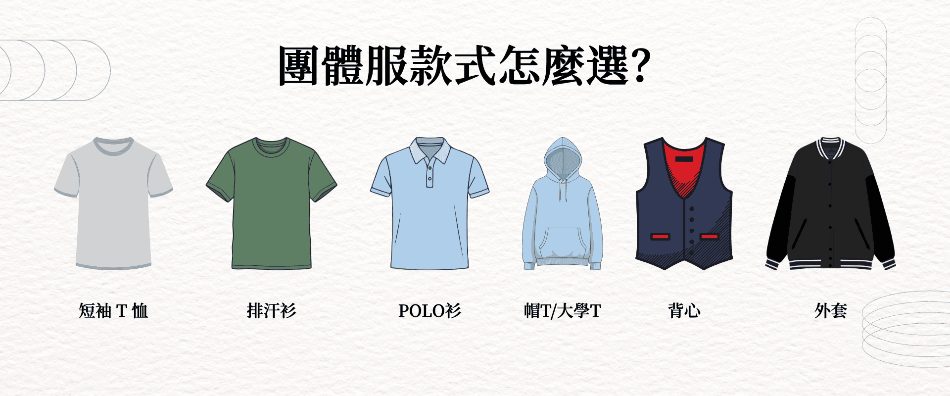 團體服款式怎麼選