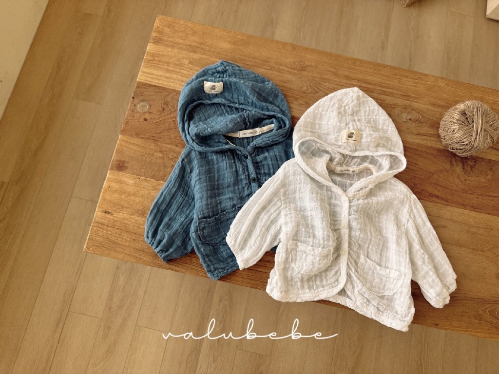 正韓夏valu_bebe 嫩嬰雙口袋連帽外套