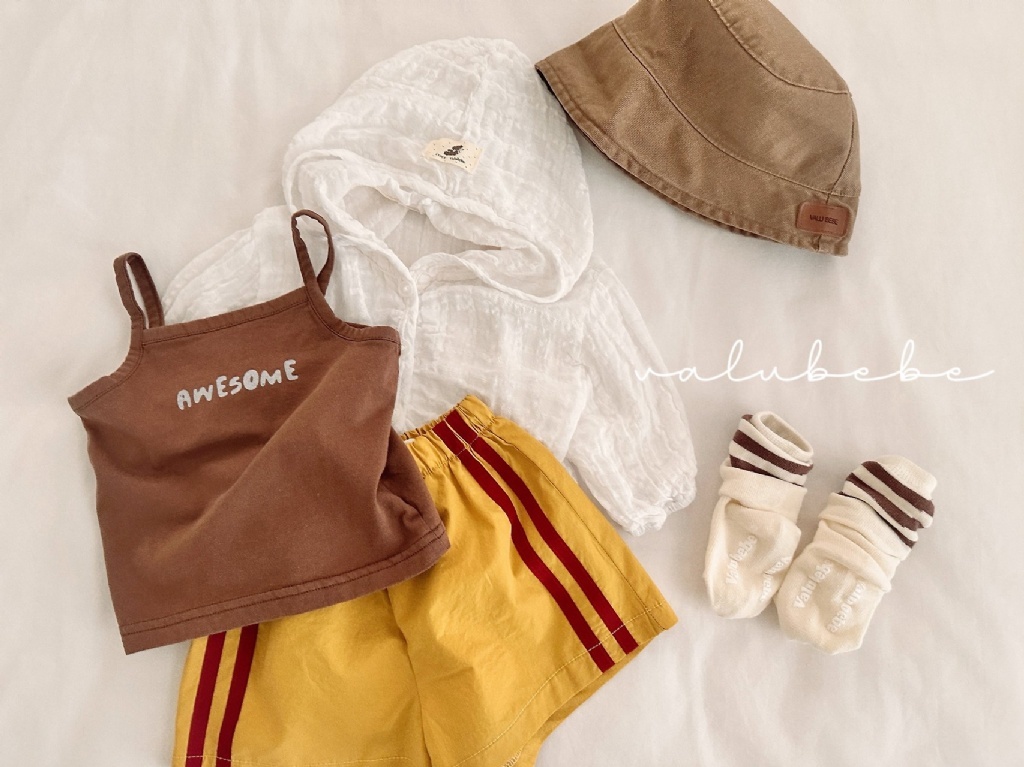 正韓夏valu_bebe 嫩嬰雙口袋連帽外套