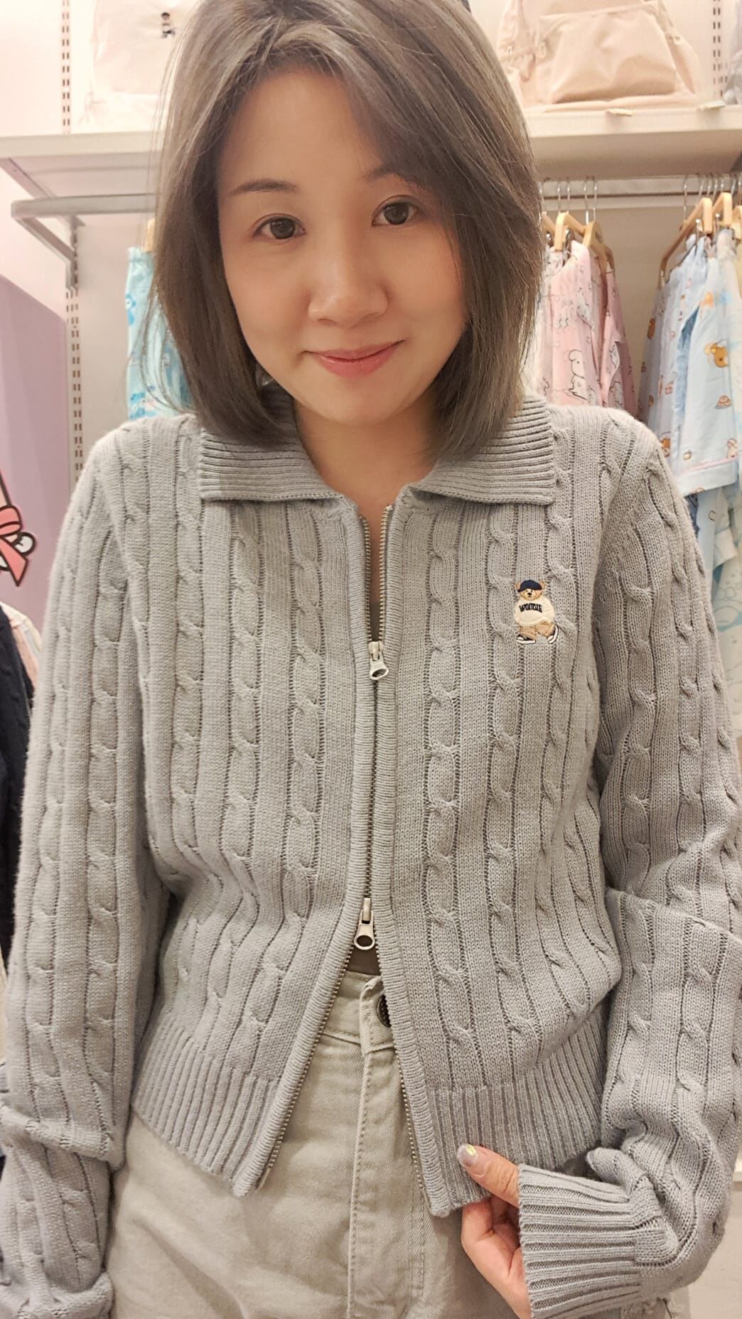 韓國代購 SPAO 特價拉鏈線衫外套 SPCKG12G52