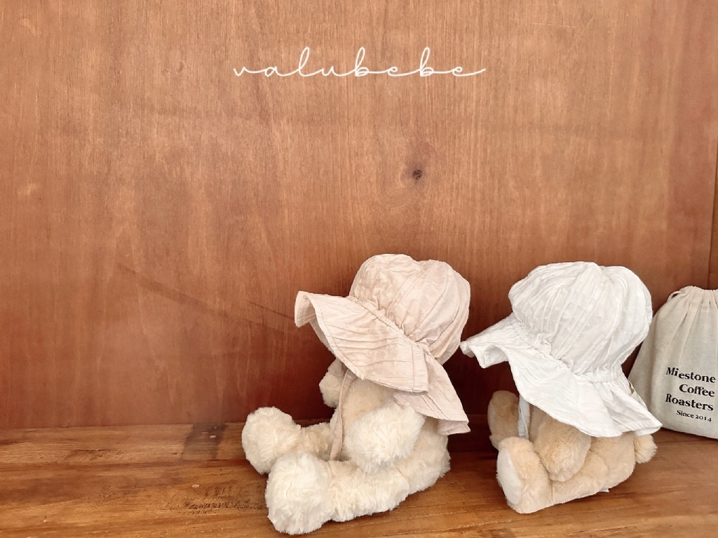 正韓夏valubebe 兩色綁帶遮陽帽