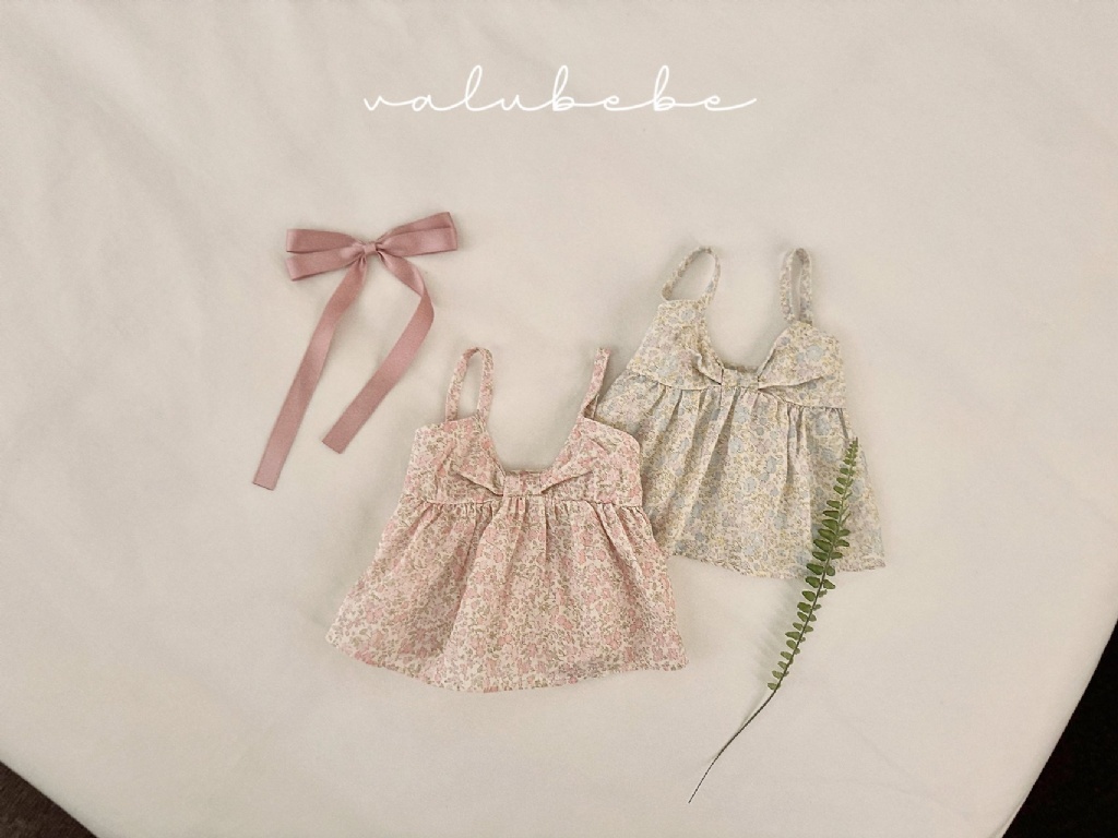 正韓夏valu_bebe 嫩嬰碎花吊帶上衣