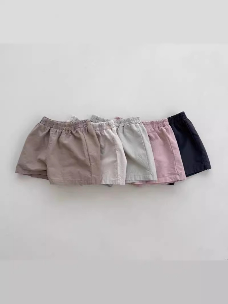 任選兩件$300【H0687】韓版ins多色棉麻小短褲73-100)