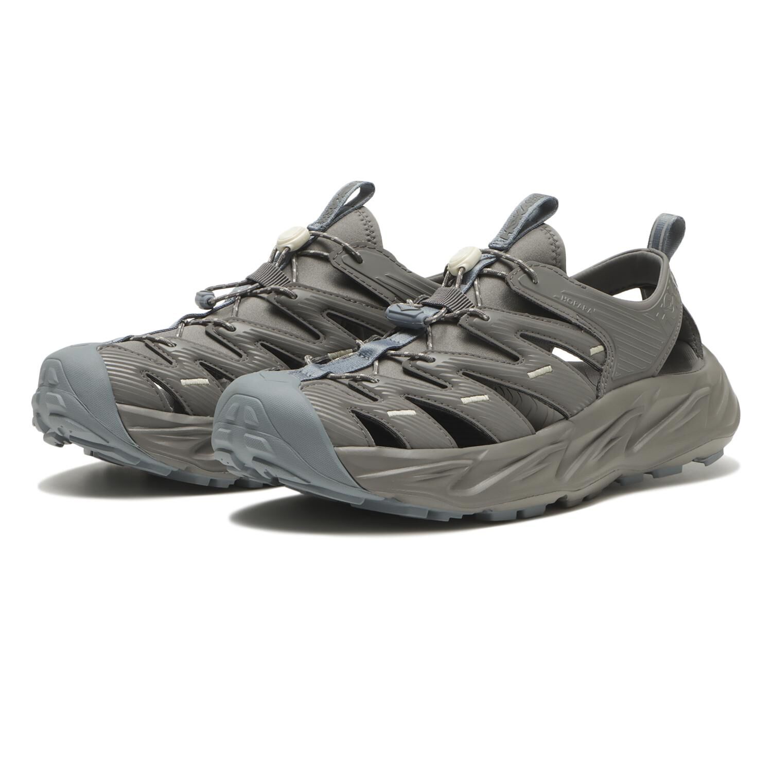 HOKA Hopara 日本新款 灰色 深灰 抽繩 男女 涼拖鞋 涼鞋 1123112-GVLS