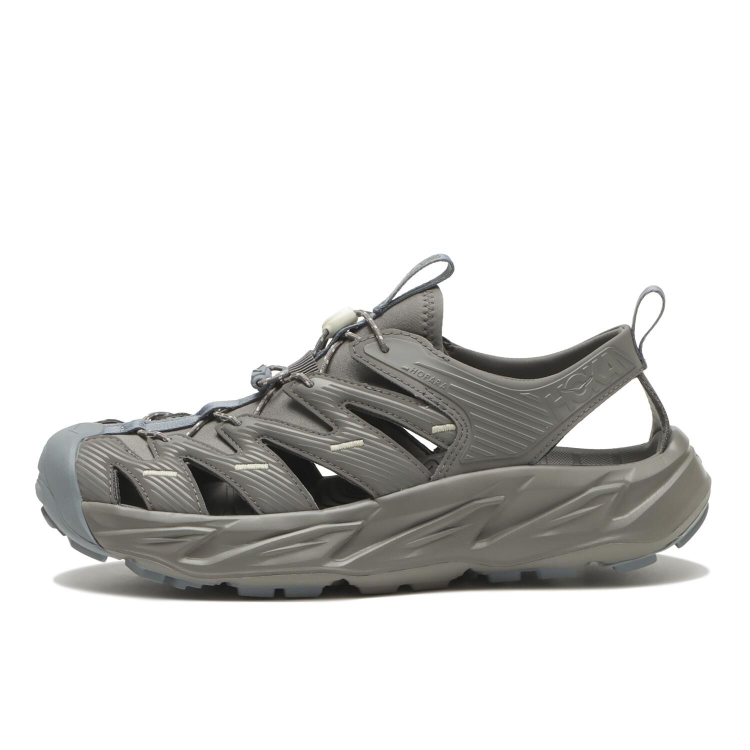 HOKA Hopara 日本新款 灰色 深灰 抽繩 男女 涼拖鞋 涼鞋 1123112-GVLS