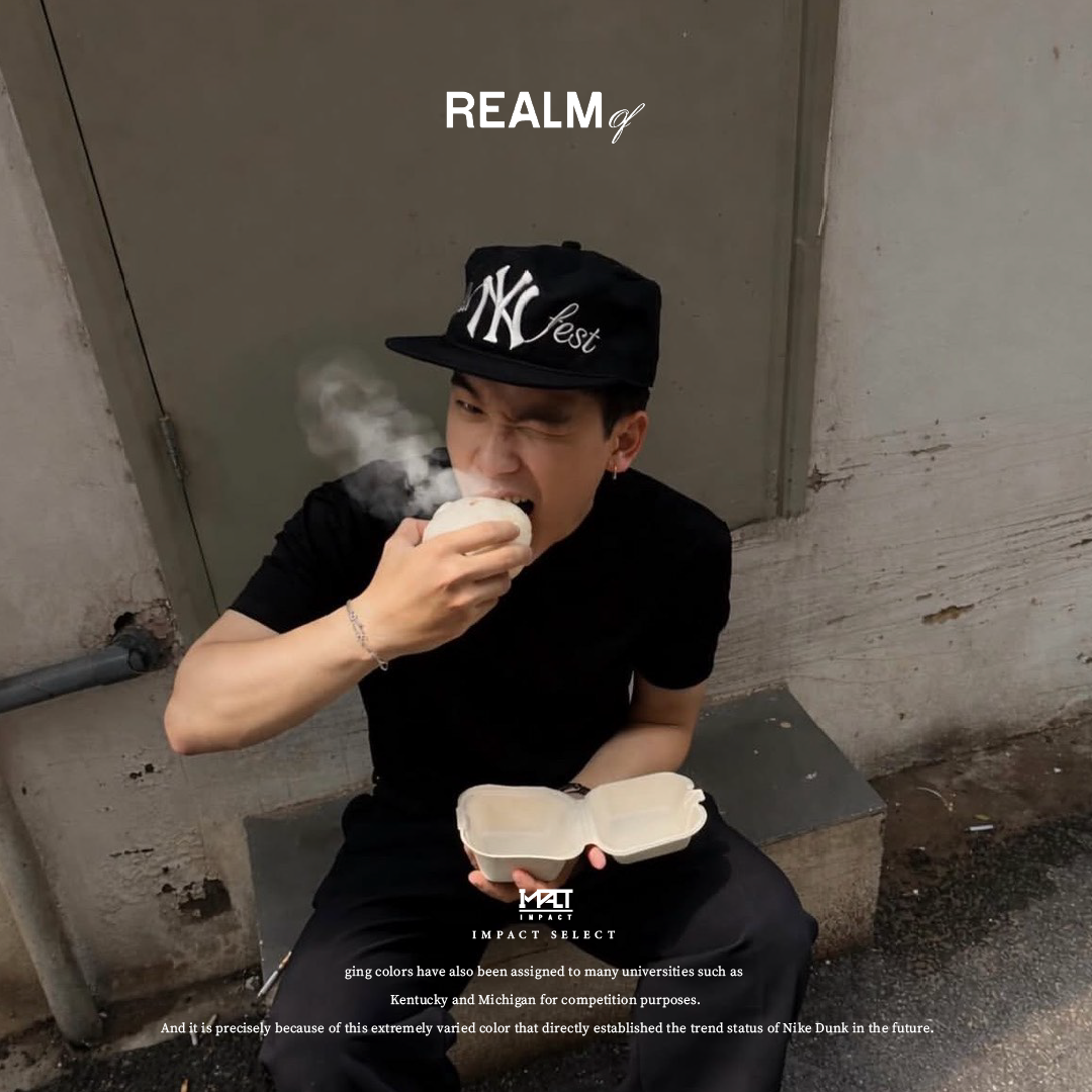 REALM of Manyfest Pillbox Cap 藥盒帽 兩色 黑 藍白