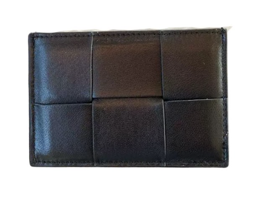 RN260416-K14-PE3D-羊皮-11.5cm(W)*0.5cm(D)*7.5cm(H)-黑色-編織卡包