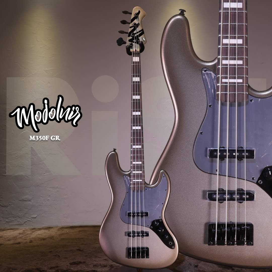 Mojolnir 魔捷尼爾 M350F GR 月岩銀灰 電貝斯 Bass 贈琴袋配件組