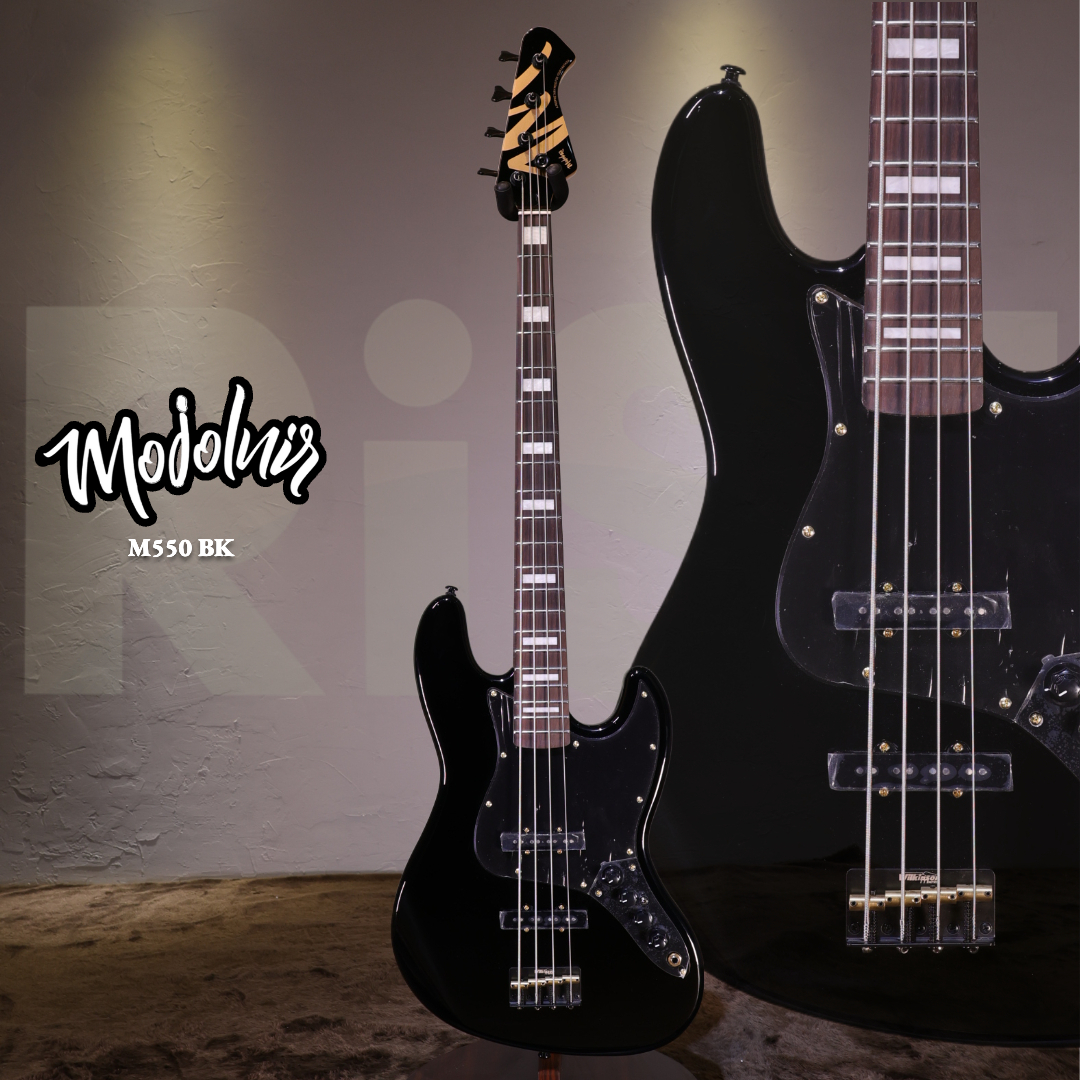 Mojolnir 魔捷尼爾 M550 BK 聖托里尼 黑金 主動式 電貝斯 Bass 贈琴袋配件組