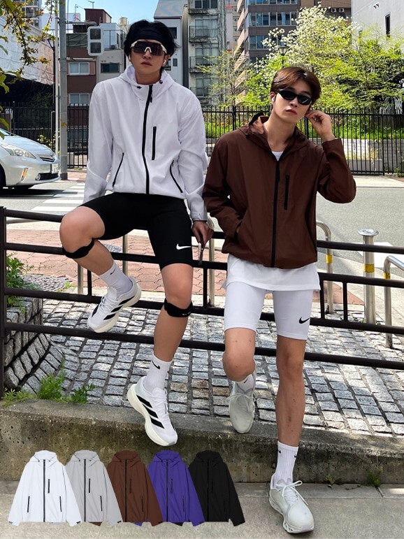 科技防風連帽夏日外套