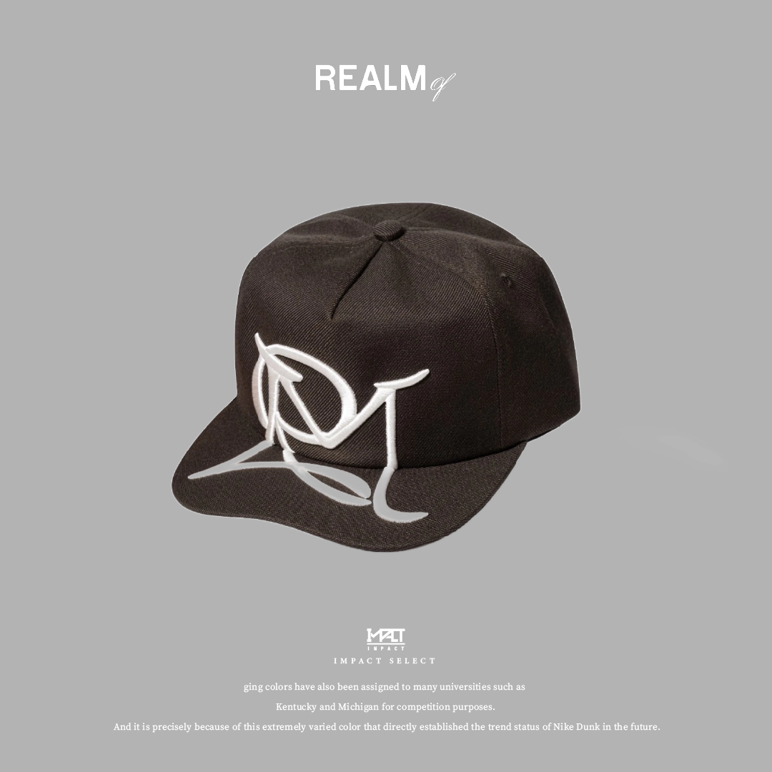 REALM of  VINTAGE CAP 復古五片帽 兩色 褐 黑