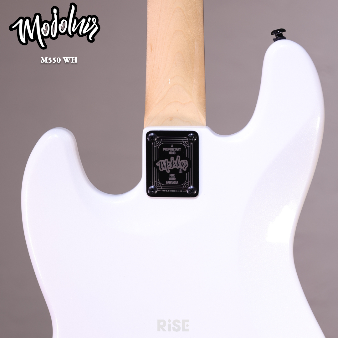 Mojolnir 魔捷尼爾 M550 WH 曙光女神 白金 主動式 電貝斯 Bass 贈琴袋配件組