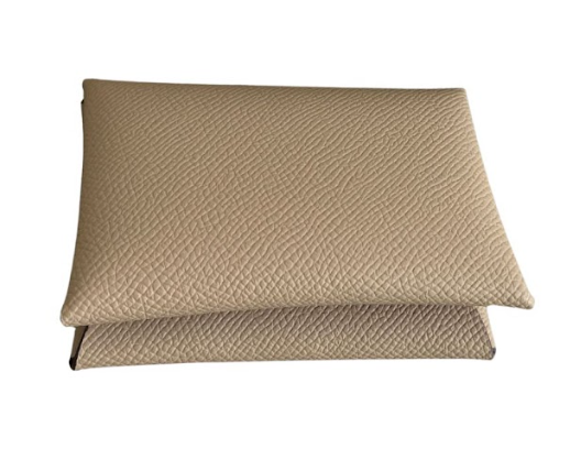 RN260416-K1-PE1A-掌紋牛皮-10cm(W)*5cm(D)*7.5cm(H)-卡其色-對摺coin包