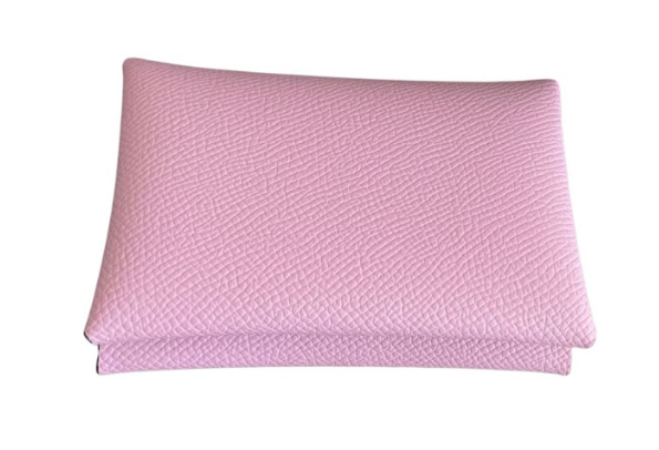 RN260416-K3-PE1C-掌紋牛皮-10cm(W)*5cm(D)*7.5cm(H)-粉色-對摺coin包