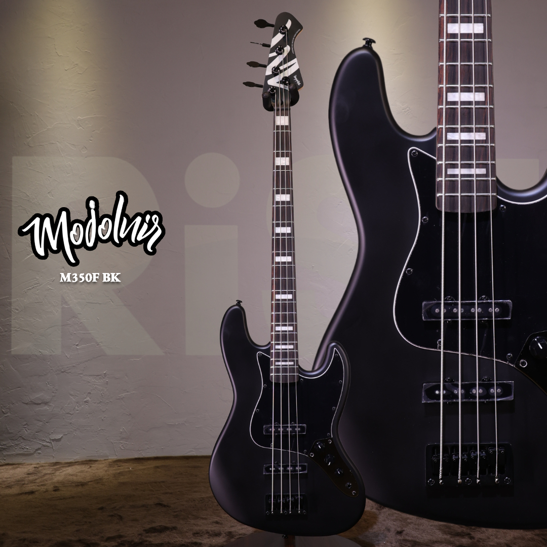 Mojolnir 魔捷尼爾 M350F BK 玄武岩黑 消光 電貝斯 Bass 贈琴袋配件組