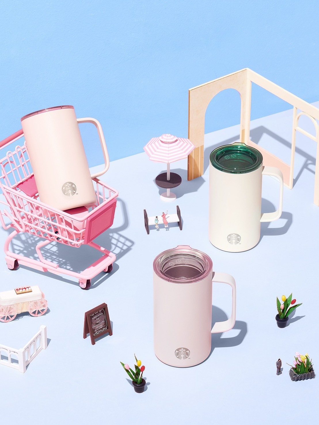 【OWN】Starbucks 星巴克 韓國限定 限量 週邊 保溫瓶 保溫杯 配件 吊飾 鑰匙圈 最新款 133ML 503ML 白 粉 紫