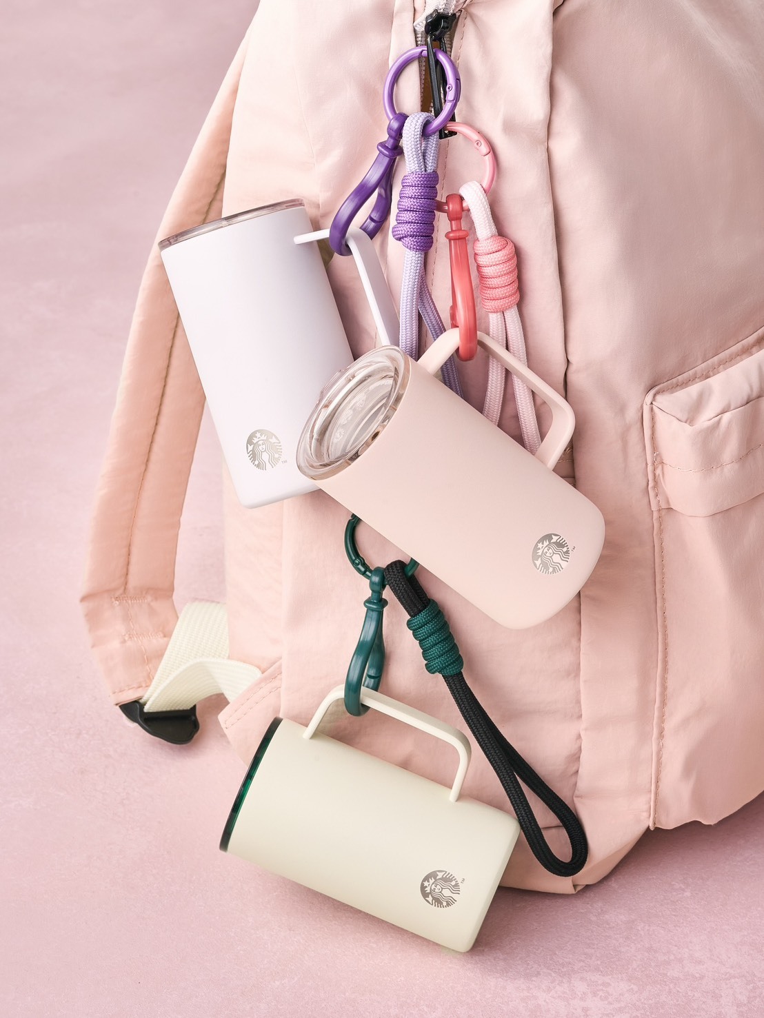 【OWN】Starbucks 星巴克 韓國限定 限量 週邊 保溫瓶 保溫杯 配件 吊飾 鑰匙圈 最新款 133ML 503ML 白 粉 紫