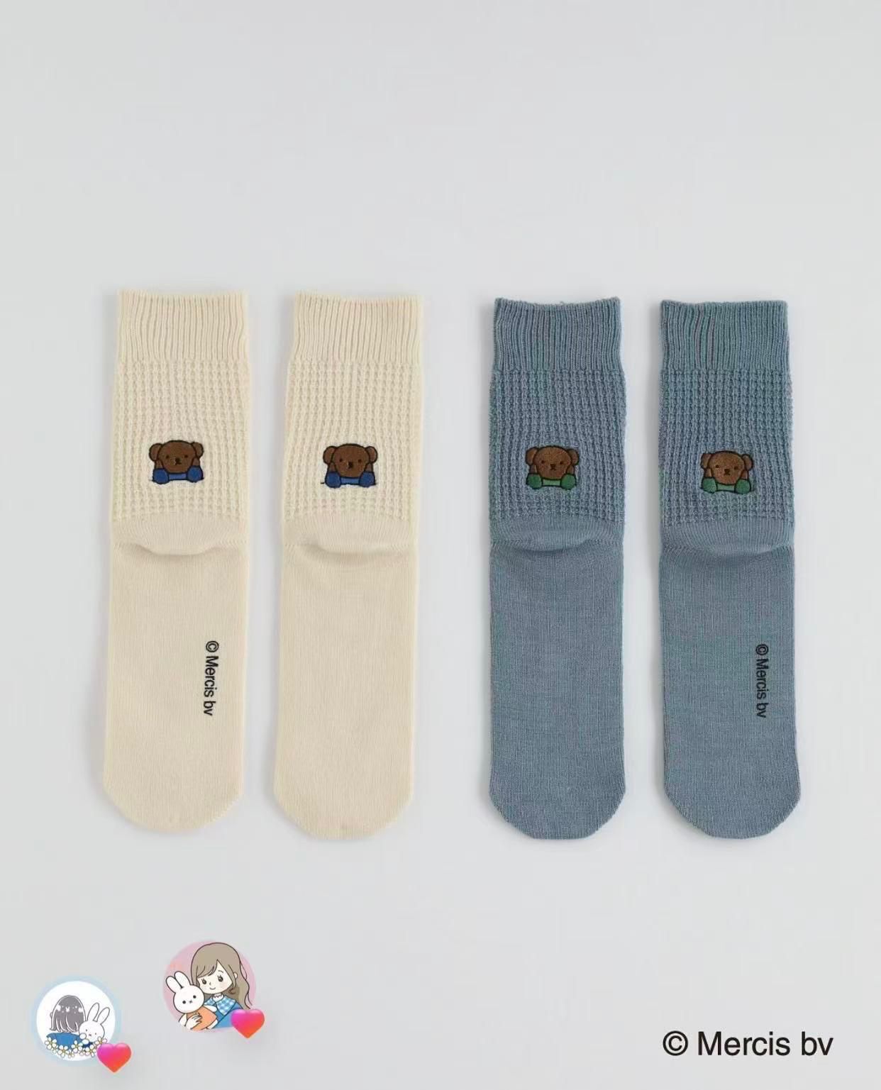 廠單 miffy & Boris 刺綉襪