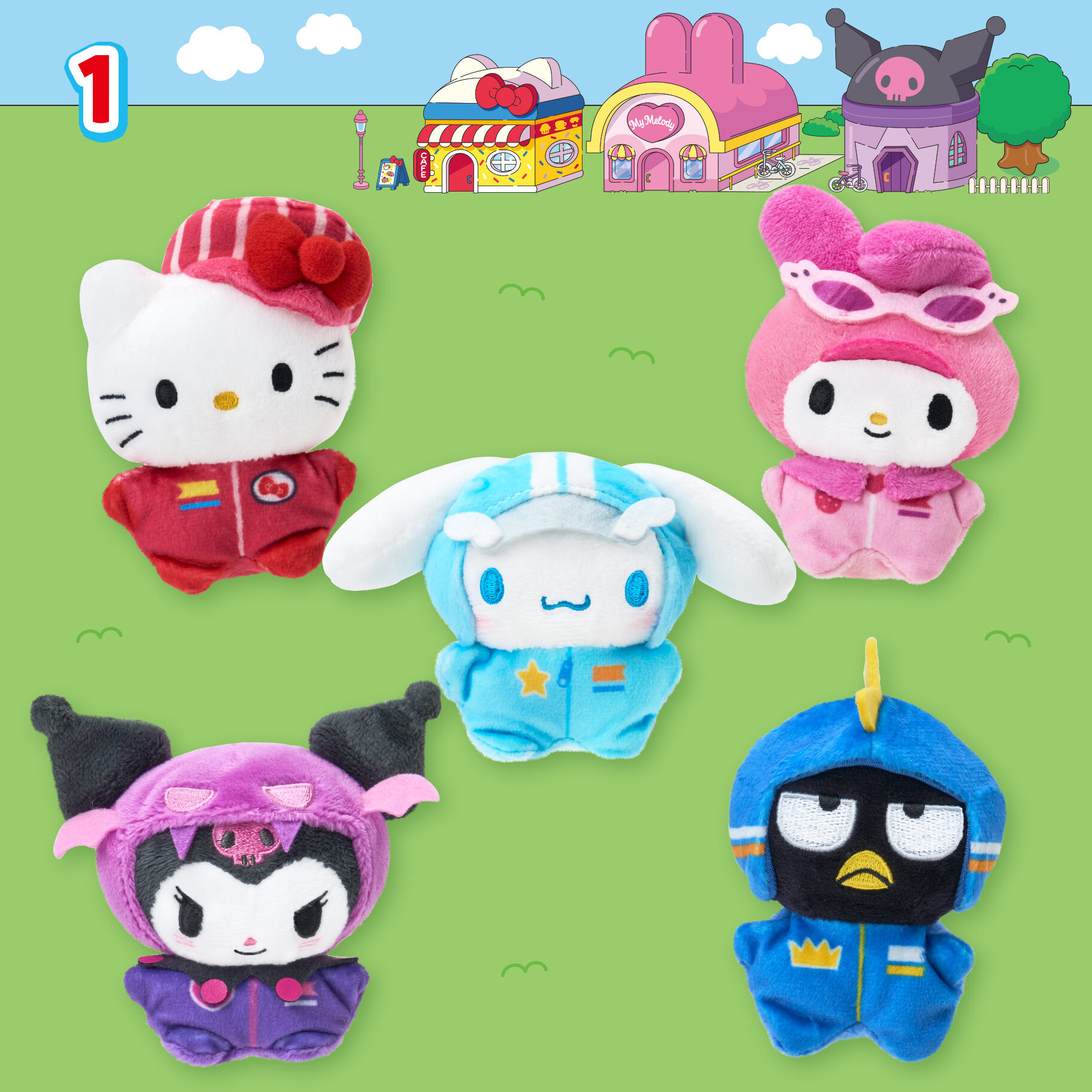 日本 Sanrio Supercute Adventures 賽車造型系列 - 公仔