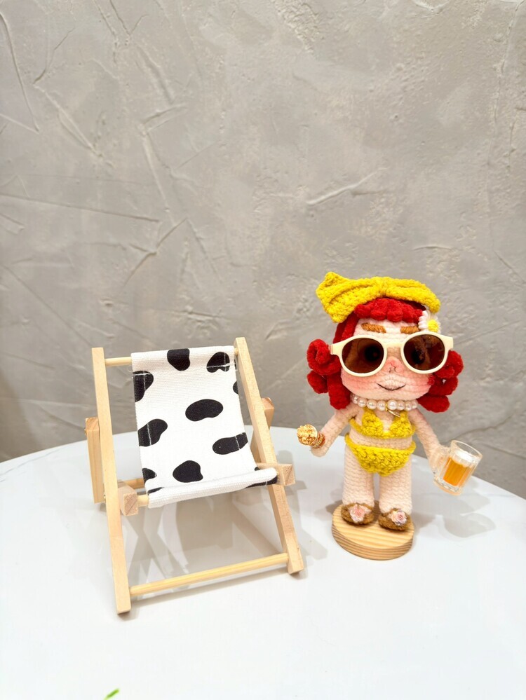 大蝴蝶結比基尼醜娃吊飾-14號『約13-14cm』