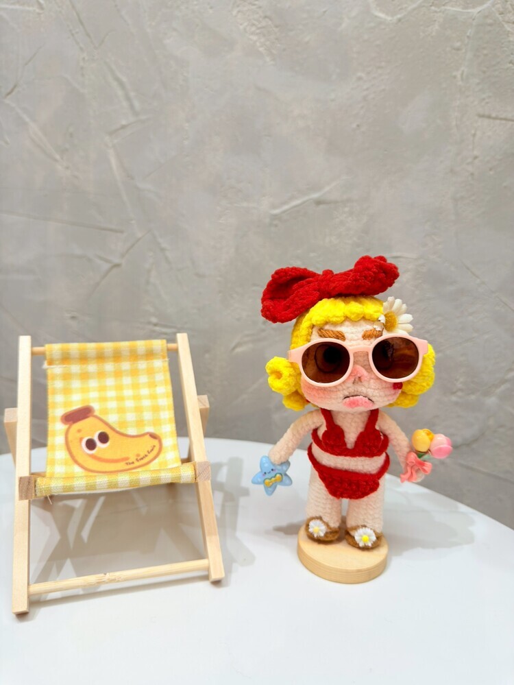 大蝴蝶結比基尼醜娃吊飾-14號『約13-14cm』