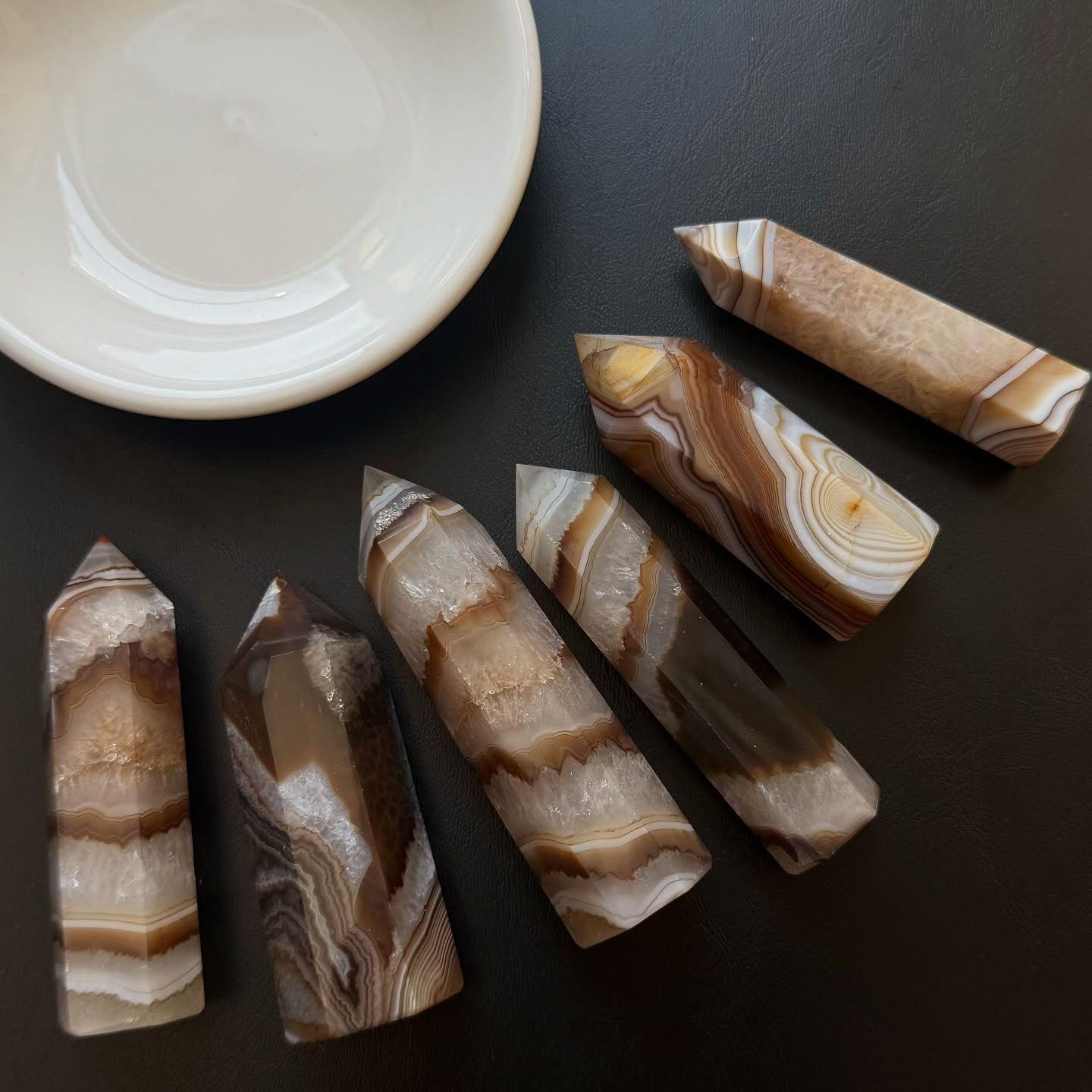 [原石] 咖啡瑪瑙 水晶柱