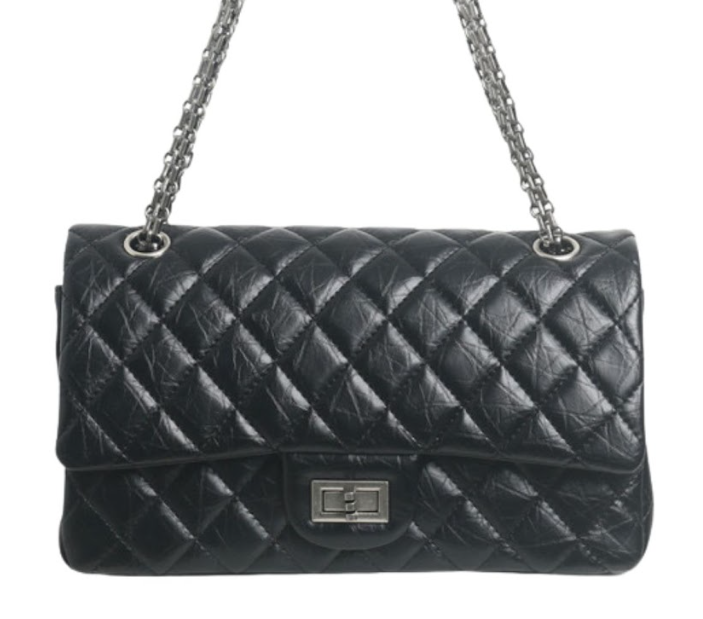 RN260416-K24-PR32B-牛皮-26cm(W)*9cm(D)*17cm(H)-黑色銀扣-菱格CF包(腋下/側揹/斜揹)