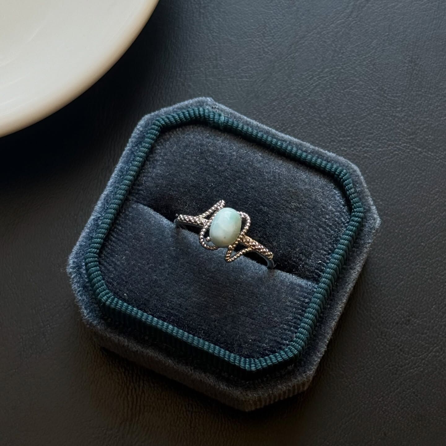 [原石] 拉利瑪海紋石 戒指