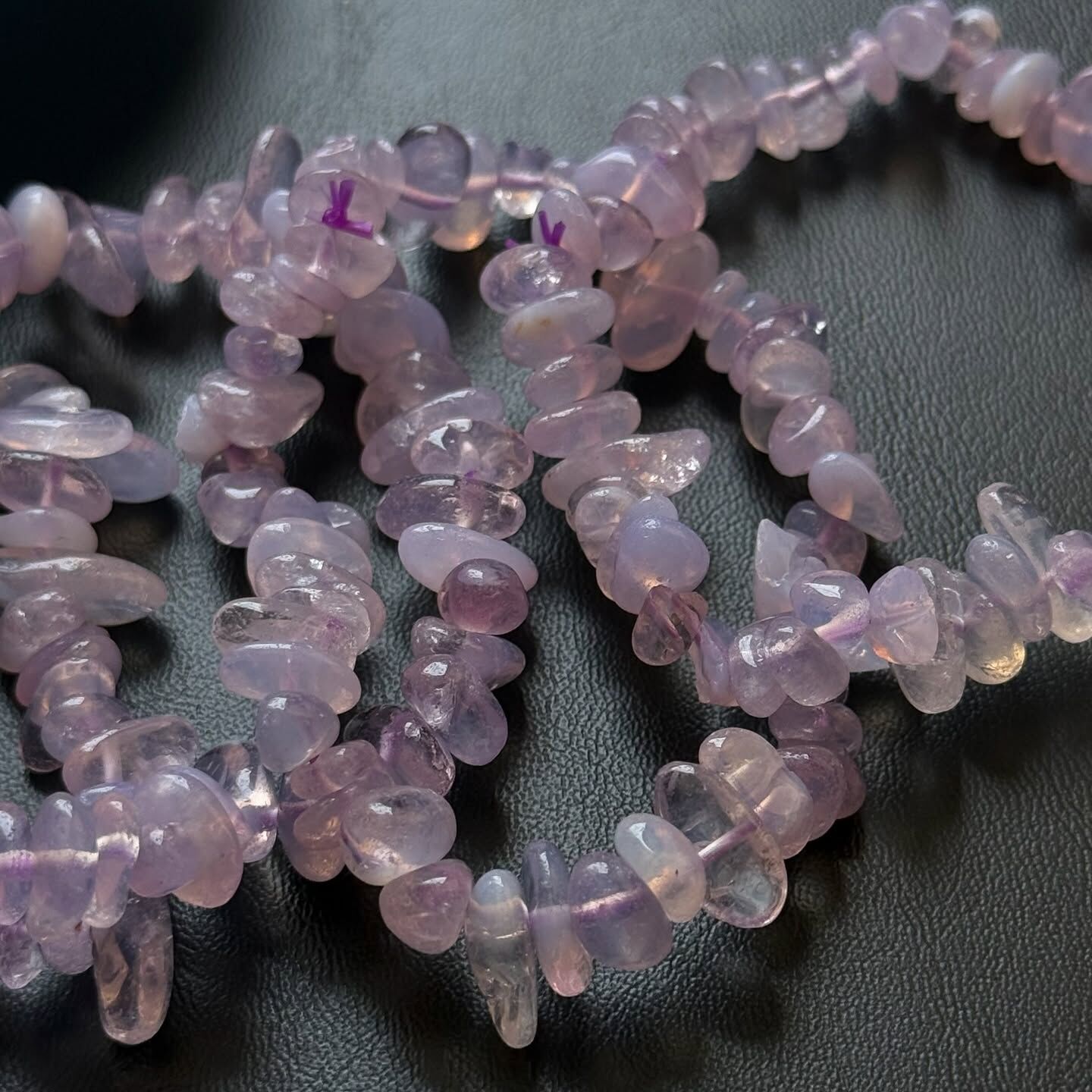 [原石] 紫玉晶 碎石手串 水晶手串