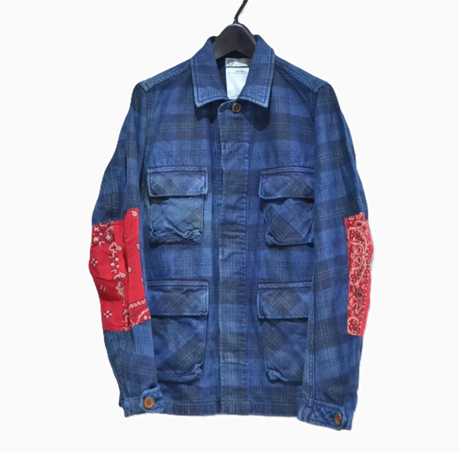 VISVIM KILGORE JKT CHECK GIZA (BANDANA)  (( USED A )) 中古美品 - INDIGO SIZE 2 PRE ORDER ITEM (預訂中)