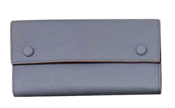 RN260416-K184-PE30A-荔枝紋頭層牛皮-19cm(w)*3.5cm(D)*10cm*(H)-藍色-長銀包(10張卡位,中間拉鍊小格)