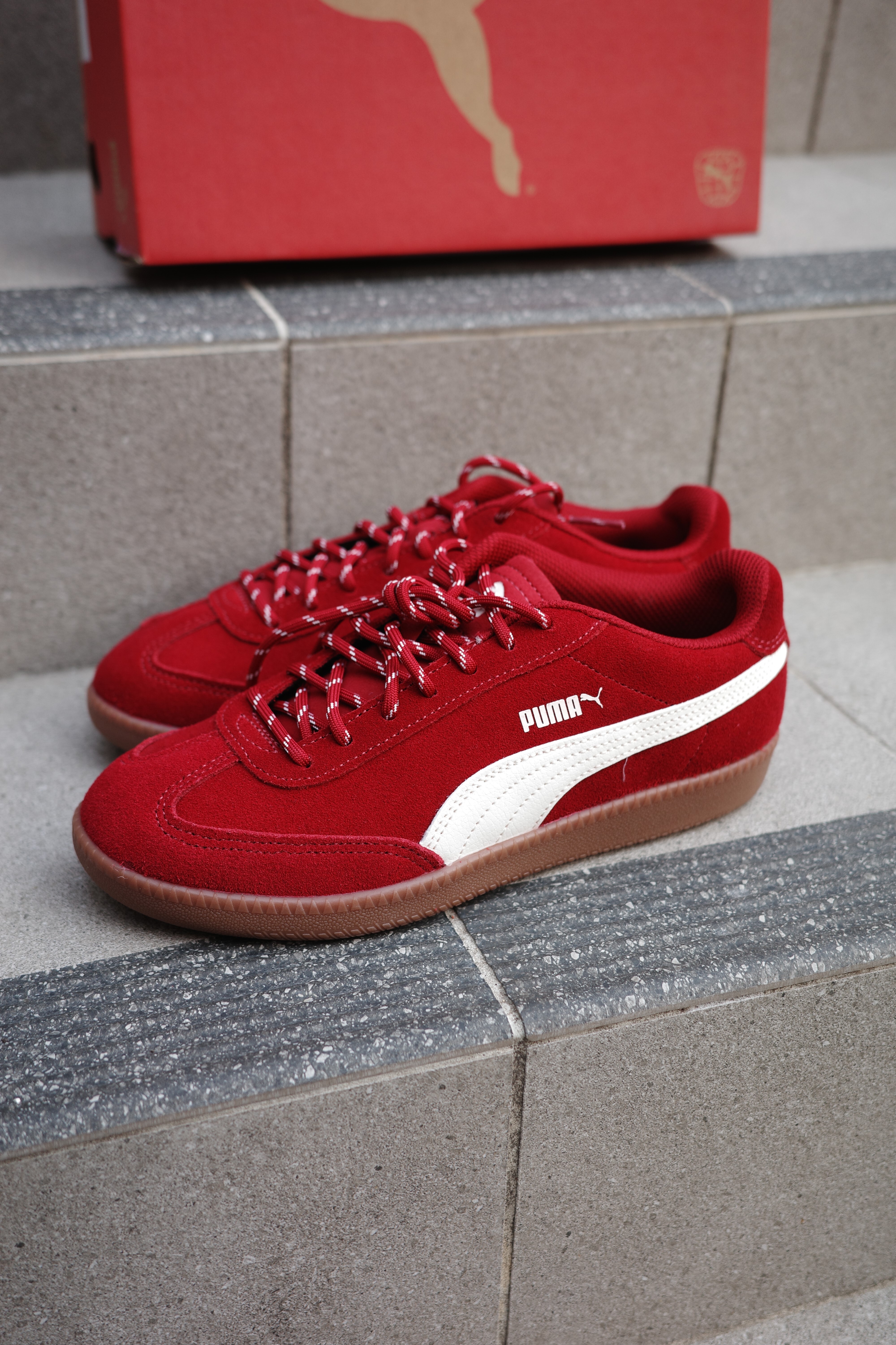 預購開團 Puma 9-T Suede 紅色 男女同款 德訓鞋 休閒鞋 406756-04