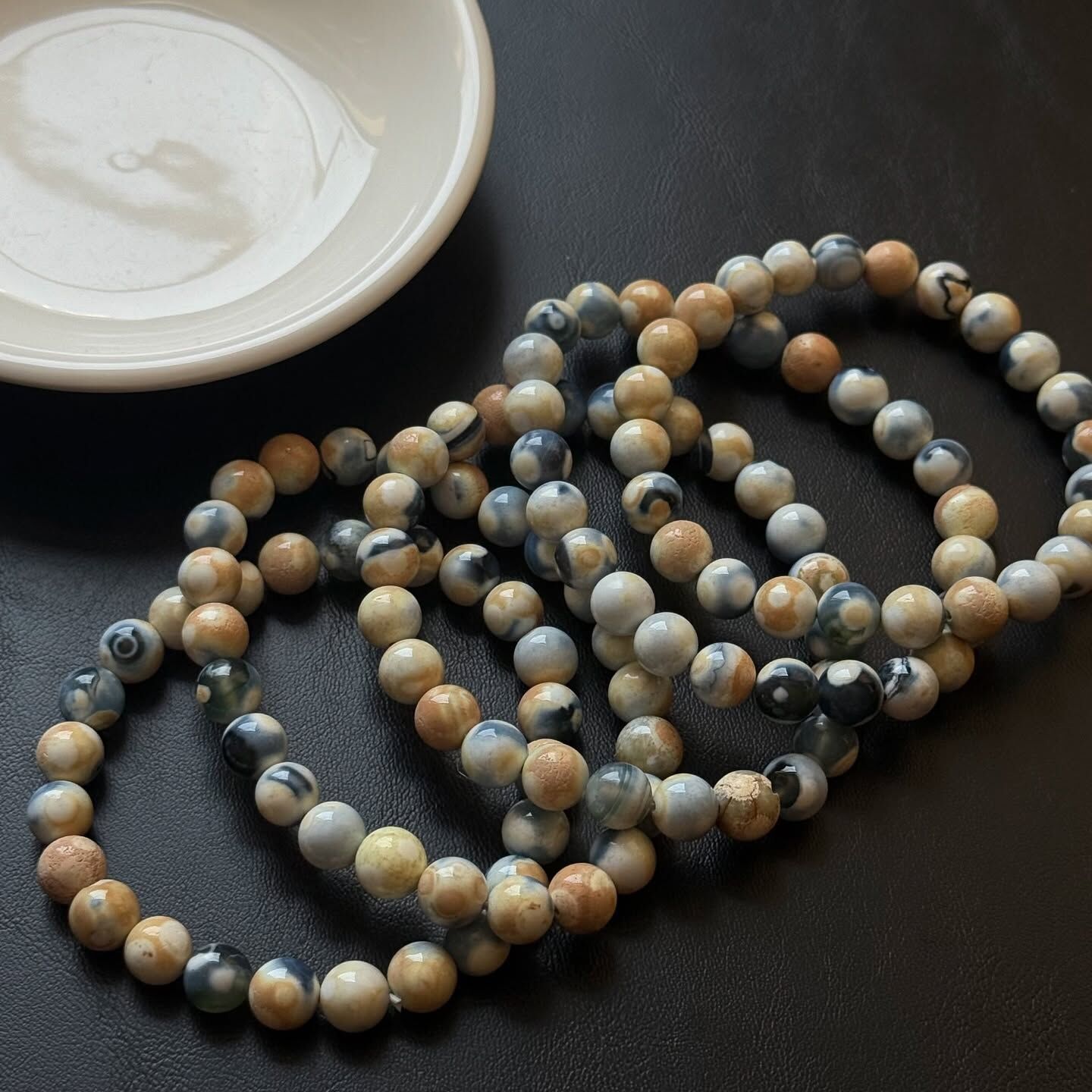 [原石] 非洲藍蛋白石 共生瑪瑙