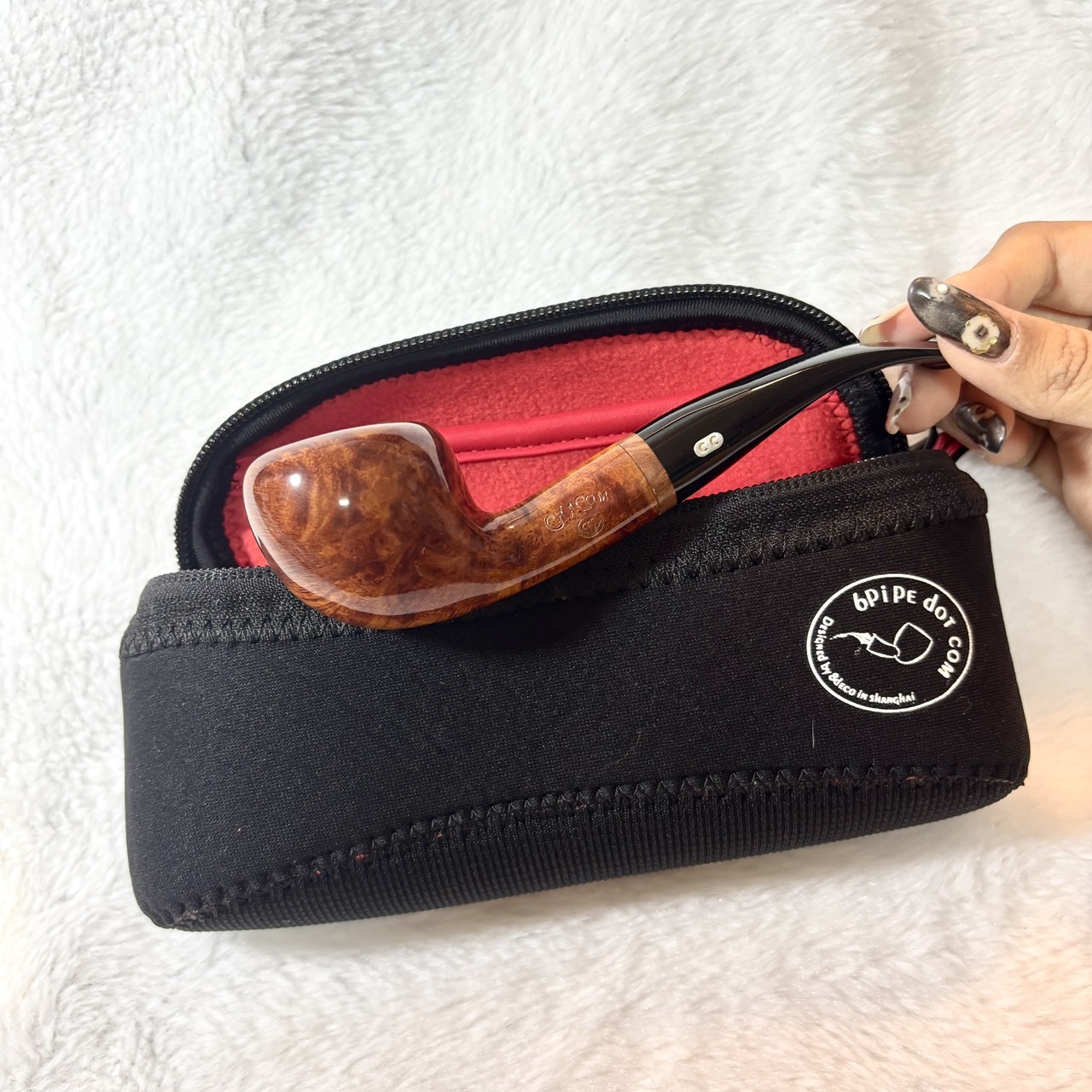 【外出用、大容量煙斗包】多功能、煙斗煙絲煙具收納包 #8deco #雙斗包 #手拿包 #便攜#多夾層